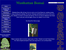 Tablet Screenshot of manhattanbonsai.com